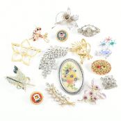 COLLECTION OF ASSORTED VINTAGE & LATER BROOCH PINS