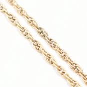 9CT GOLD ROPE TWIST CHAIN BRACELET