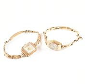 TWO HALLMARKED 9CT GOLD WRISTWATCHES