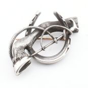 VICTORIAN 19TH CENTURY NOVELTY BROOCH HORSE PIN