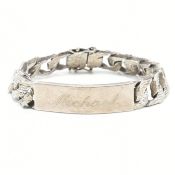 1970s HALLMARKED SILVER ID BRACELET