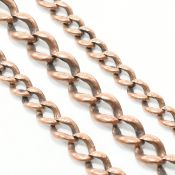 19TH CENTURY VICTORIAN 9CT GOLD WATCH CHAIN