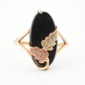 10CT GOLD & ONYX DRESS RING