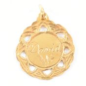18CT GOLD NECKLACE PENDANT
