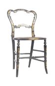 19TH CENTURY REGENCY CHINOISERIE SIDE CHAIR