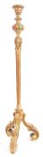 EARLY 20TH CENTURY 1930S GILT WOOD TORCHERE STAND