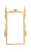 EARLY 19TH CENTURY REGENCY GILTWOOD HALL WALL MIRROR
