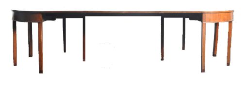 18TH CENTURY GEORGE III MAHOGANY D END DINING TABLE