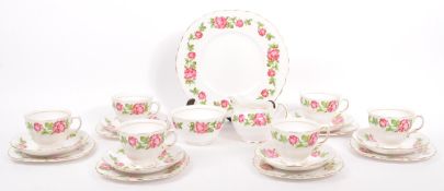 ROYAL VALE PINK ROSES BONE CHINA TEA SET