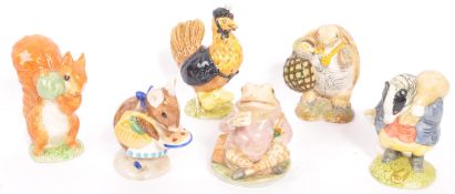 SIX VINTAGE ROYAL ALBERT & BESWICK BEATRIX POTTER FIGURINES