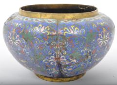19TH CENTURY CHINESE ORIENTAL CLOISONNE PLANTER BOWL