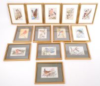 COLLECTION OF THIRTEEN CASHS COLLECTORS RANGE SILK PICTURES
