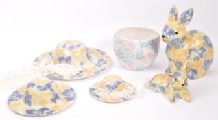COLLECTION OF RETRO PARK ROSE DESIGN CERAMICS BY BRIDLINGTON