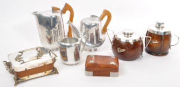 RETRO VINTAGE MID 20TH CENTURY PICQUOT WARE TEA SET