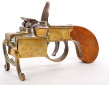 REPRODUCTION 1950'S TINDER GUN TABLE LIGHTER BY DUNHILL