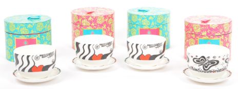 FOUR BOXED MY LION RITZENHOFF PERA PESCHKES TEA CUP & SAUCERS