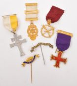 COLLECTION OF 20TH CENTURY MASONIC JEWELS & BADGES