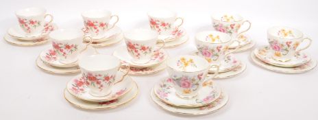RETRO DUCHESS / QUEEN ANNE ENGLISH FINE BONE CHINA TEA SET