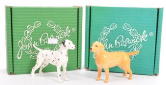 BESWICK GOLDEN LABRADOR & DALMATIAN PORCELAIN FIGURINES