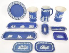 COLLECTION OF 19TH CENTURY WEDGWOOD JASPERWARE