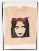 1970'S FRAMED AND GLAZED PUNK BAND 'THE ADVERTS' T-SHIRT