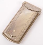 W. AVERY & SONS - 19TH CENTURY NICKLE SILVER NEEDLE CASE