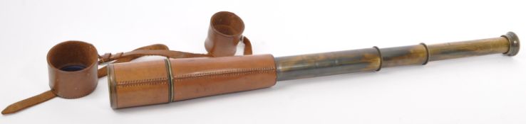 BROADHURST CLARKSON 3 DRAW BRASS VINTAGE TELESCOPE