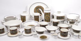 J & G MEAKIN MID CENTURy STUDIO PATTERN DINNER & TEA SERVICE