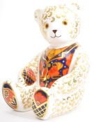ROYAL CROWN DERBY FINE BONE CHINA DEBONAIR TEDDY BEAR