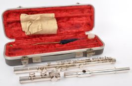 BOOSEY AND HAWKES OF LONDON METAL FLUTE INSTRUMENT