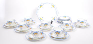 20TH CENTURY 1930'S ART DECO ADDERLEY HAARLEM TEA SERVICE