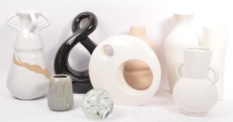 LARGE COLLECTION OF VINTAGE & CONTEMPORARY STUDIO POTTERY