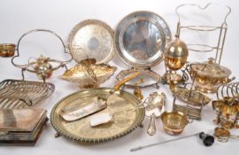 LARGE COLLECTION OF 20TH CENTURY SILVER PLATED ITEMS