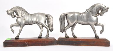 PAIR OF VICTORIAN 19TH CENTURY CAST STEEL FIRE DOGS
