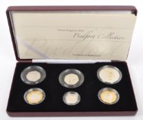 ROYAL MINT PIEDFORT COLLECTION SILVER PROOF COIN SET
