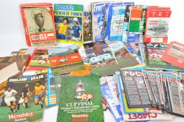 COLLECTION OF 200+ VINTAGE FOOTBALL PROGRAMMES (1968 - 1986)