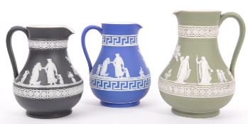 THREE WEDGWOOD 19TH CENTURY & LATER JUG PITCHERS