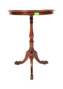 VICTORIAN 19TH CENTURY PEDESTAL WALNUT OCCASIONAL TABLE
