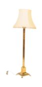 LARGE 19TH CENTURY BRASS FLOOR STANDING STANDARD LAMP