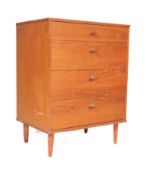 RETRO MID CENTURY TEAK WOOD PEDESTAL CHEST OF DRAWERS