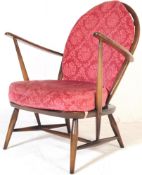 ERCOL WINDSOR MID CENTURY BEECH AND ELM ARMCHAIR