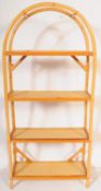 RETRO VINTAGE MID 20TH CENTURY BAMBOO SHELVING UNIT