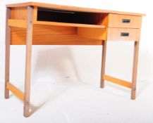 BRITISH MODERN DESIGN - TEAK WOOD OFFICE WRITING DESK