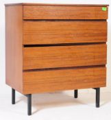 MID CENTURY TEAK AVALON STYLE CHEST OF DRAWERS