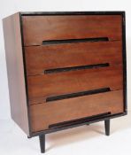 MID CENTURY JOHN & SYLVIA REID STAG CHEST OF DRAWERS