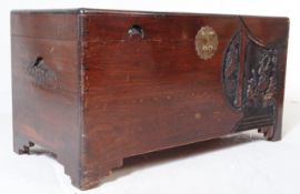 1950'S CHINESE CAMPHORWOOD BLANKET BOX CHEST COFFER