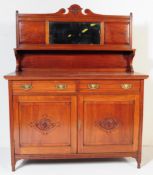 EDWARDIAN 1900S MAHOGANY ARTS & CRAFTS SIDEBOARD