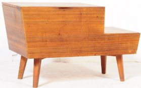 BRITISH MODERN DESIGN - MID CENTURY TEAK SEWING BOX