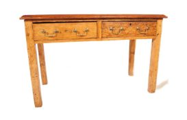 EDWARDIAN SOLID OAK / ASH WOOD WRITING TABLE DESK