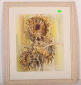 ARTHUR PENN WATERCOLOUR PAINTING OF SUNFLOWERS